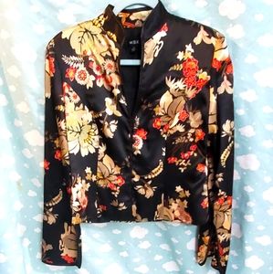 MSK Oriental print jacket